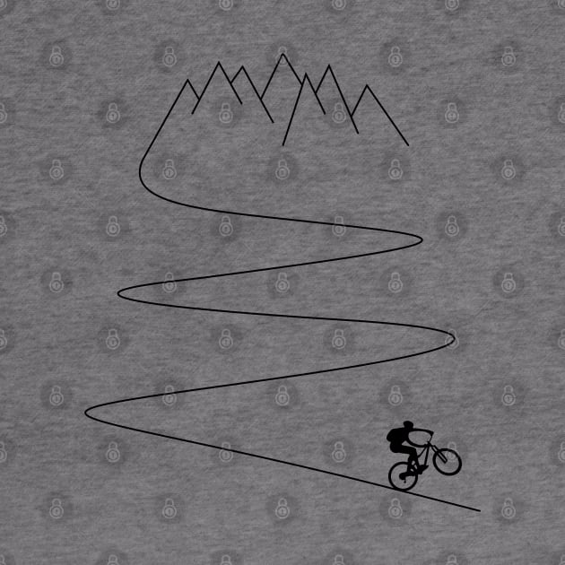 mountain bike bicycle cycling mountain biker cyclist mountains gift by TheOutdoorPeople